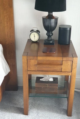 £80 • Buy Marks And Spencer M&S Dark Sonoma Side Table/Bedside Table