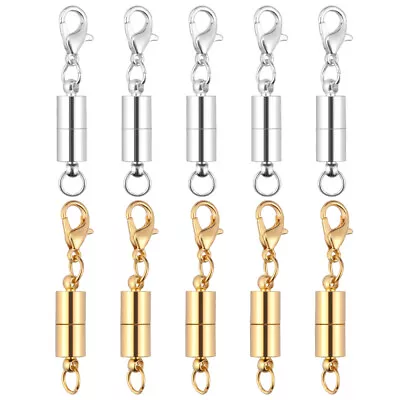 £5.73 • Buy 10PCS Magnetic Necklace Connector Necklace Fastener Clasp Shiny Jewelry Closure