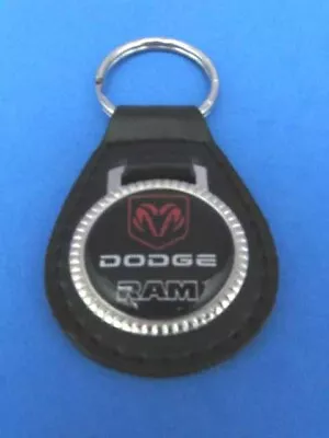 Vintage Dodge Ram - Genuine Grain Leather Keyring Key Fob Keychain - Collectible • $24.99