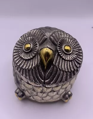 SANKYO METAL OWL MUSIC BOX - Dance Of The Sugar Plum Fairy Movement • $9.95