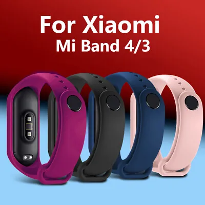 For Xiaomi Mi Band 3 4 Silicone Strap Replacement Wrist Sport Watch Bracelet • $4.99