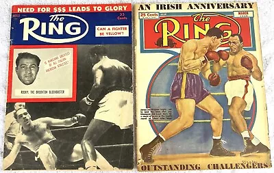 1948 And 1956 The Ring Boxing Magazines (Rocky Joe Louis & Jersey Joe Walcott) • $20