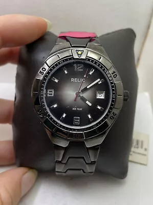 $29.99 • Buy Relic ZR11811 Stainless Steel Men's Analog Gunmetal Dial Genuine Watch H34