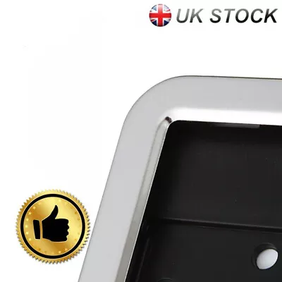 Number Plate Trim Stainless Steel Surround Holder ABS Backing Plates Universal • £8.99