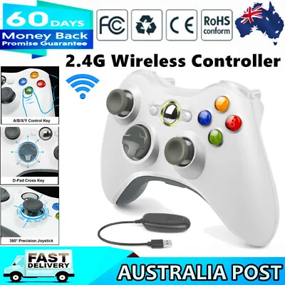 2.4GHZ Wireless Game Controller Gamepad For Microsoft XBOX 360 Windows 10 PC • $30.99
