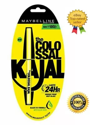 Maybelline The Colossal Kajal 0.35g 100% Suitable For Eyes 24Hr Smudge Proofs • $6.99