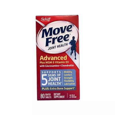 Move Free Glucosamine Chondroitin MSM Vitamin D3 And Hyaluronic Acid Joint Suppl • $28.66