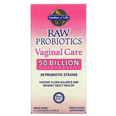 $34.24 • Buy Garden Of Life RAW Probiotics Vaginal Care 30 Veggie Caps Gluten-Free, No