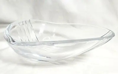 Bowl Vintage VILLEROY & BOCH Clear CRYSTAL Glass Ribbed 8  Fruit Candy Dish • $37.61
