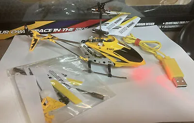 🔥used -Gyros S107G Alloy Infrared Remote Control Helicopter ! Tested • $14