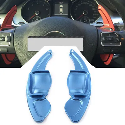 Blue Steering Wheel DSG Paddle Extension Shift For VW Golf Jetta GTI R MK5 MK6 • $24.36