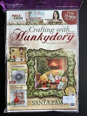 Crafting With Hunkydory Magazine Issue 24 Christmas Incl. Festive Friends Kit • £6.99