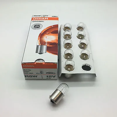 10 X Osram 207 R5W BA15S Rear Tail Light Car Bulb 12v 5w 5007 - E Approved • £10.99