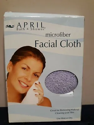 Microfiber Facial Wash Cleansing Cloth Makeup Remover April Bath & Shower Purple • $7.64
