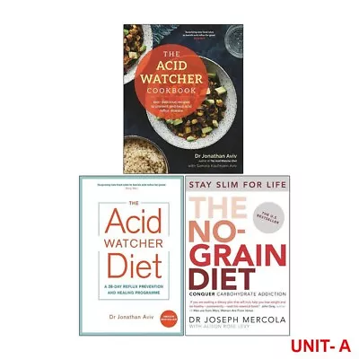 Acid Watcher Cookbook Acid Watcher Diet No-Grain Diet 3 Books Collection Set • £27.99