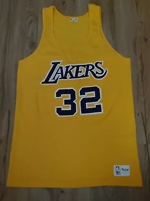 Los Angeles Lakers Magic Johnson 1980's Sand-Knit Tank Top Men's Size-Medium  • $88