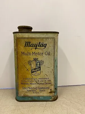 Vintage Maytag Multi Motor Oil Washing Machine Engine Oil Can • $39.95