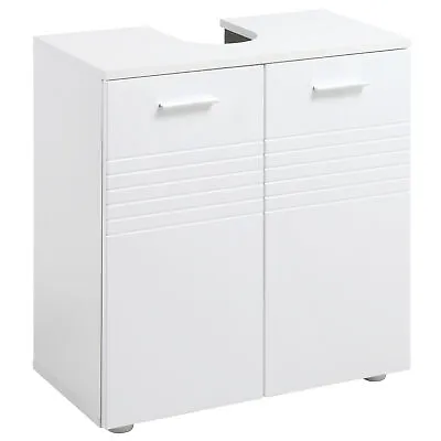 Kleankin Bathroom Pedestal Under Sink Cabinet With Storage Shelf Double Door • £62.99