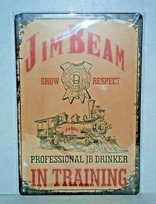 $10 • Buy JBMST1 Collectible Jim Beam Metal Sign 30 Cm H X 20 Cm W