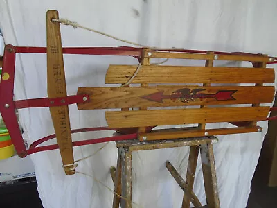 Flexible Flyer 3 Iii Snow Sled   48 Inch Vintage Metal Wood • $25