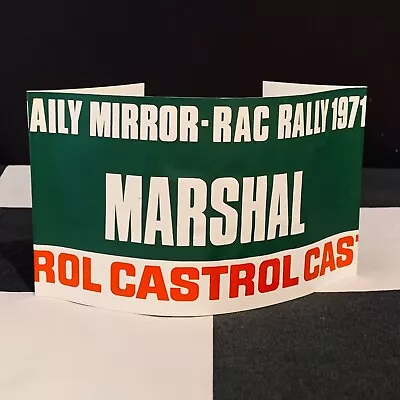 Original 1971 Rac International Rally Of Great Britain Marshal Armband Pass Saab • £39.99