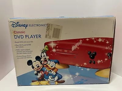 Disney Mickey Classic DVD/ Cd Player 2003 Brand New In Original Packaging • $115