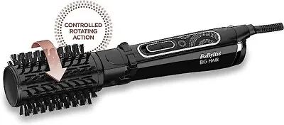 BaByliss Big Hair Rotating Hot Air Blow Dry Brush Dry + Style Frizz Free 50mm • £61.85