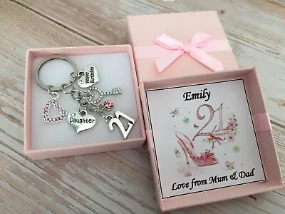 21st BIRTHDAY Gifts Charm Keyring For Daughter Sister Niece Friend Cosin  • £6.99