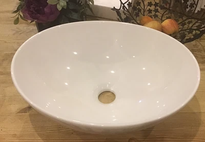 £25 • Buy Bathroom White Basin Sink Oval Countertop Ceramic Bowl Durovin Bathrooms