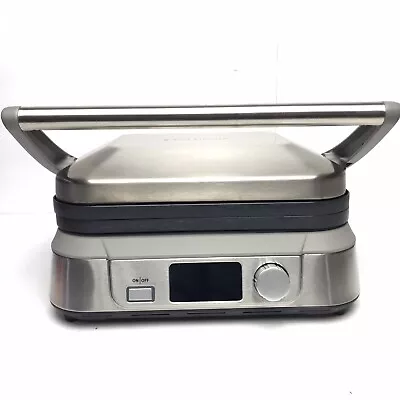 $52.99 • Buy Cuisinart GR-5B Griddler Five LCD Panini Press Stainless Steel Grill Griddle