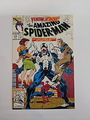 Marvel Comics The Amazing Spider-Man Venom Attacks #374 (Feb 1992) • $14.99