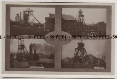 Cannock Chase Postcard Staffordshire Mining Multiview Of 4 Collieries C.1912 • £45