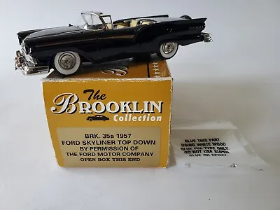 Brooklin Models Metal 1957 Ford Skyliner Conv. Top Down BRK.35a 1:43 Scale • $60