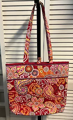 Women's Vera Bradley Medium Tote Raspberry Fizz New With Defects 2640 • $16.99