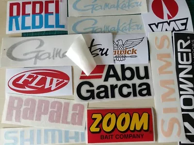 $16.99 • Buy LOT Of (13) Fishing Decals Fishing Stickers For Brand Lovers