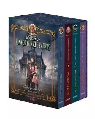 A Series Of Unfortunate Events #1-4 Netflix Tie-in Box Set - Hardcover - GOOD • $12.53