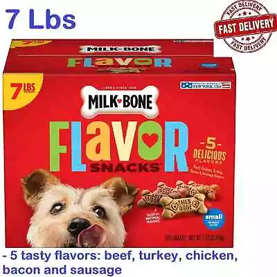 Milk-Bone Flavor Snacks Dog Treats Small Biscuits 7 Pound • $22.49
