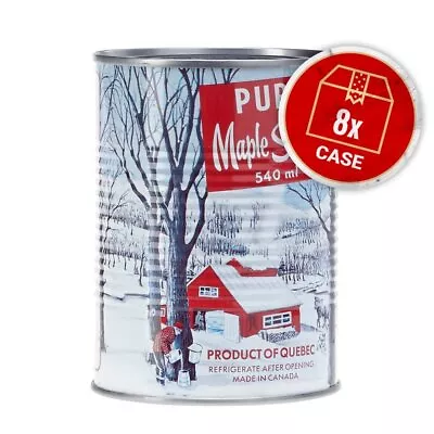 Pure Decacer Maple Syrup From Canada 8 Cans 18.3oz  • $80.09