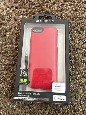 Mophie Juice Pack Air Rechargeable Battery Case IPhone 5/5S 80% Extra - Red • $20