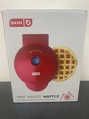 Dash Go Dmw001 Mini - Waffle Maker - 350 W - Red • $14.40