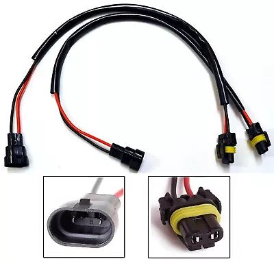 HID Kit Extension Wire P H10 9145 Two Harness Fog Light Connect Ballast Socket • $10.45