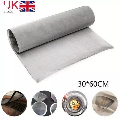 £8.28 • Buy 100 Micron Mesh Stainless Steel Woven Wire Cloth Screen Filter Sheet  60*30cm UK