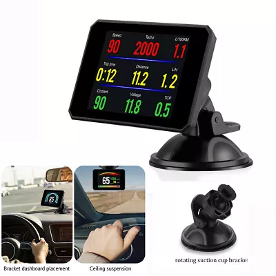 3.9  Multi-functions OBD2 HUD Parameter Gauge Car Head UP Display With Bracket • $93.65