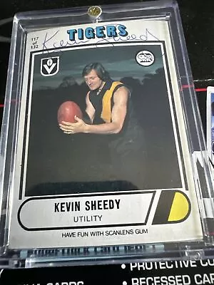 *SIGNED* Kevin Sheedy Richmond 1976 VFL Scanlens Card No. 117 • $59.95