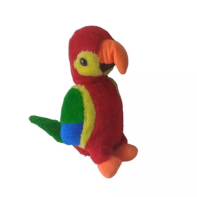 Vintage Rainbow Parrot Plush 11  Stuffed Animal • $7.59