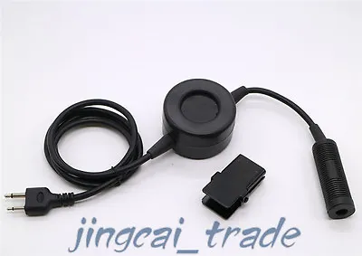 Z-Tactical Headset Round PTT Cable For ICOM COBRA VERTEX 2-Pin Radio • £21.61