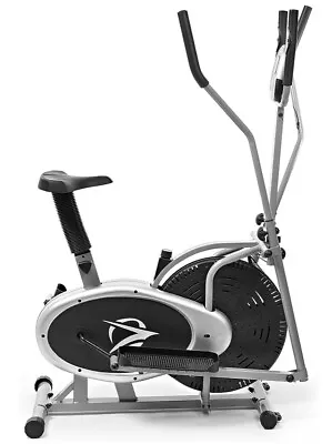 Exercise Bike - 2 In 1 Elliptical Silver Bike - Cardio - Fully Assembled - New • $250