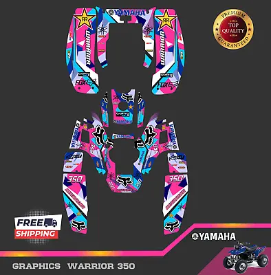 Yamaha Warrior 350 Full Graphics Kit Warrior Stickers Design Custom Atv • $130