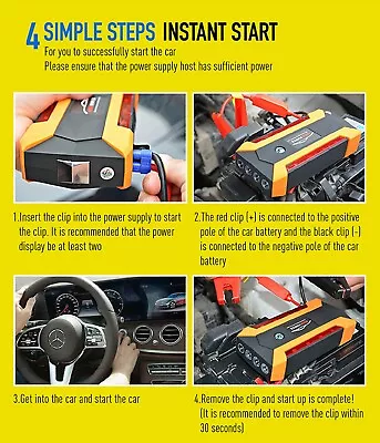 Car Emergency Start Power Kit Multi-Function Vehicle Backup Power Supply 12V • $112.58