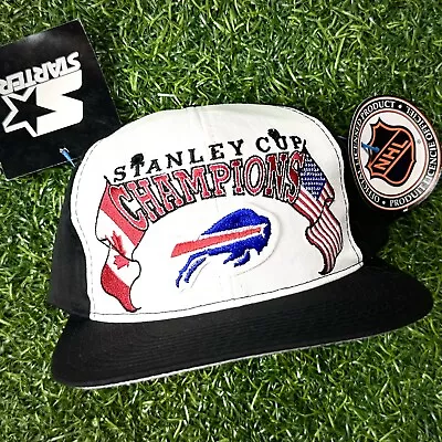90s Starter NHL Stanley Cup Champions SnapBack Hat NFL Buffalo Bills Sabres VTG • $99.95